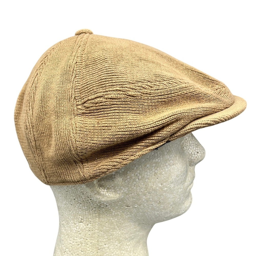 Lucky Brand Newsboy Flat Cap Men‎ Knit Cotton Embroidered Logo Casual Streetwear